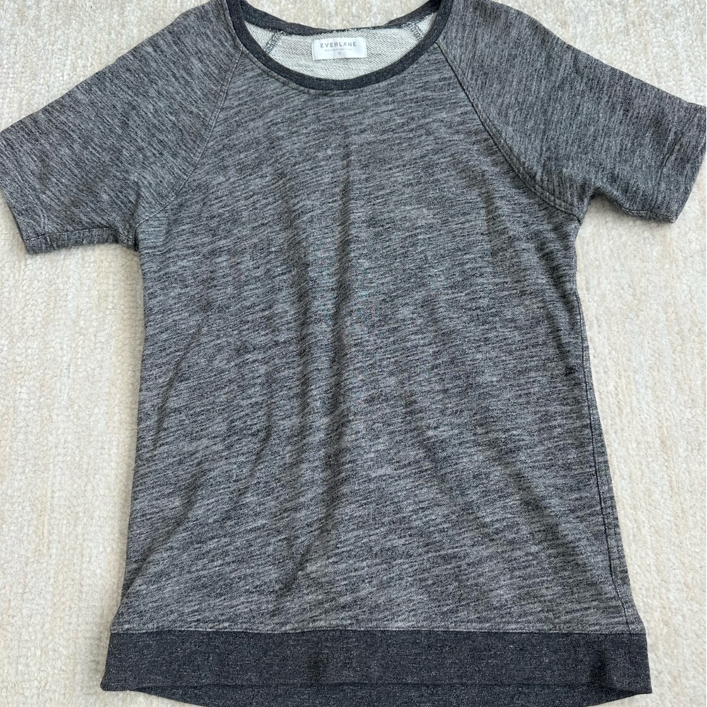 Everlane Heather Gray Crew Neck Tee